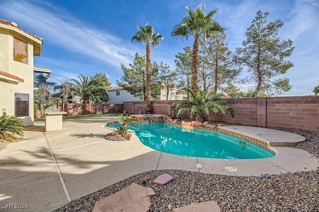 view of pool with a patio area