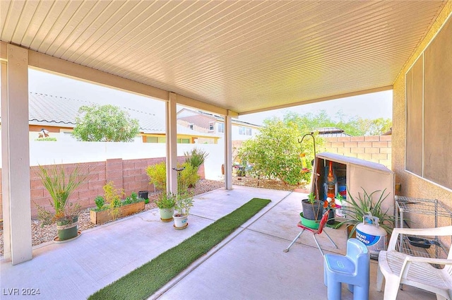 view of patio / terrace with a fenced backyard