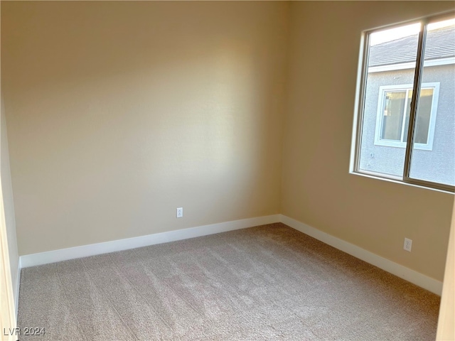 view of carpeted empty room