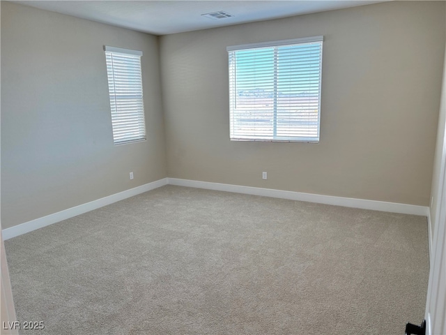 view of carpeted empty room