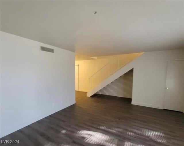 interior space featuring dark hardwood / wood-style floors