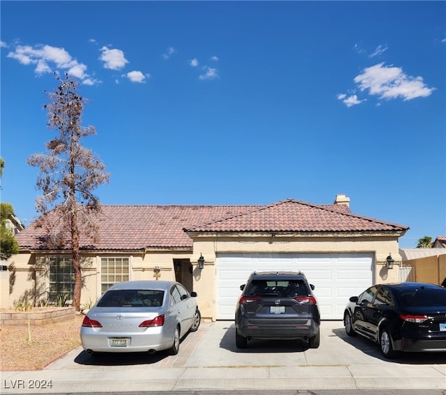 view of front of home featuring a garage