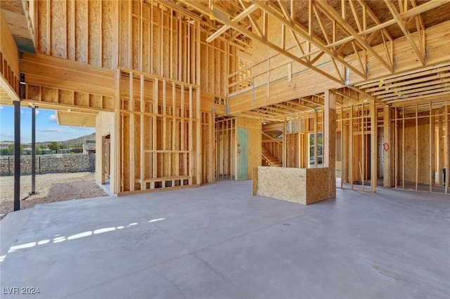 miscellaneous room with concrete flooring