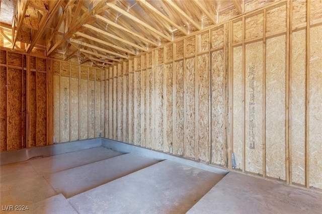 interior space with a garage