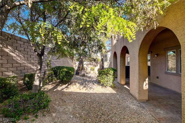 view of yard featuring a patio