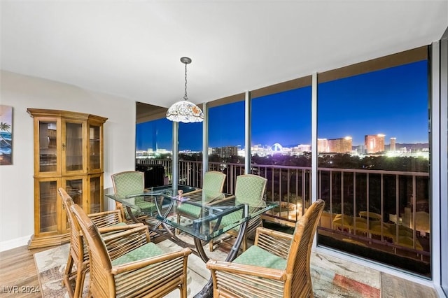 3111 Bel Air Dr Unit 8A, Las Vegas, NV 89109 - sunroom / solarium with a view of city lights