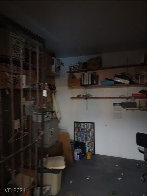 view of storage room