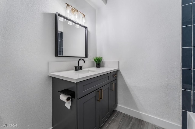 bathroom with vanity