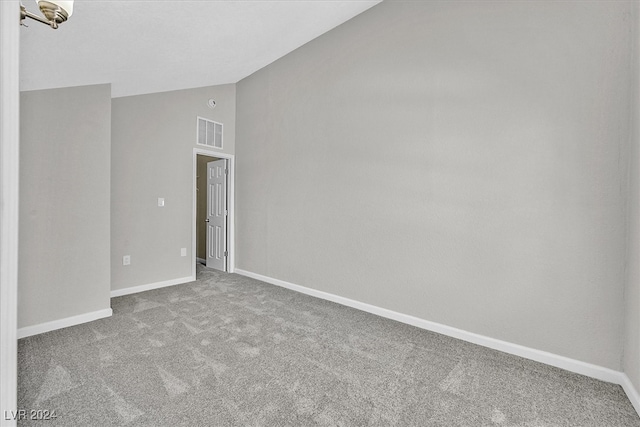 view of carpeted empty room