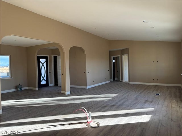 interior space featuring hardwood / wood-style floors