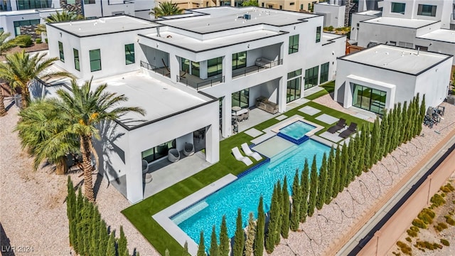 9760 Solar Ave, Las Vegas, NV 89149 - drone / aerial view of a pool