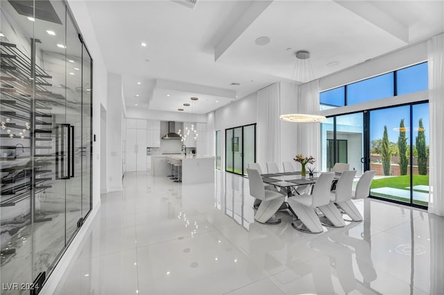 9760 Solar Ave, Las Vegas, NV 89149 - dining area featuring light tile patterned floors