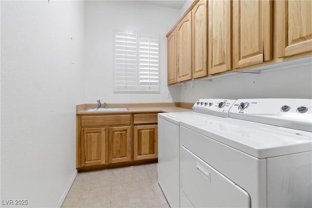 1629 Black Fox Canyon Rd, Henderson, NV 89052 - laundry area with independent washer and dryer, cabinet space, light tile patterned floors, and baseboards