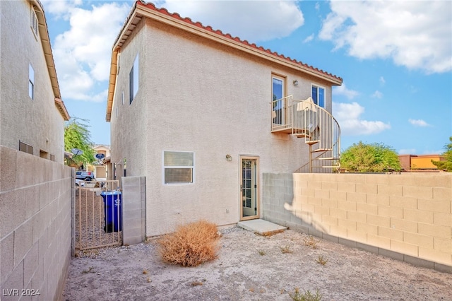 view of back of property