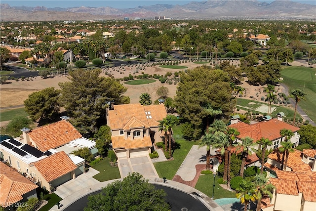 aerial view featuring a mountain view