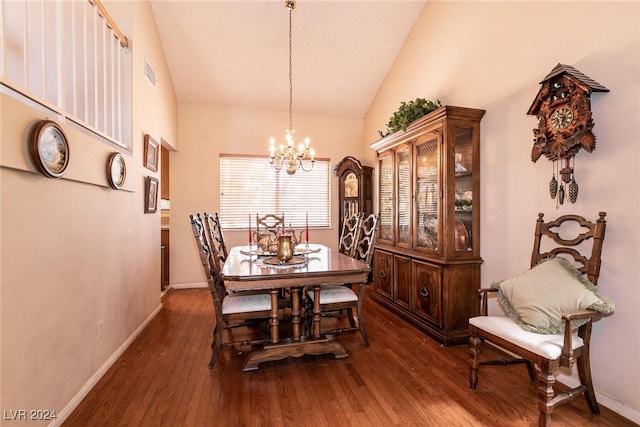 1834 Escondido Ter, Henderson, NV 89074 - dining room featuring an inviting chandelier, wood finished floors, and baseboards