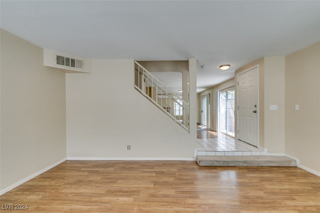 entryway featuring light wood-type flooring