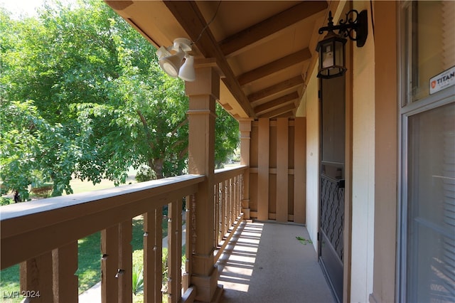 view of balcony