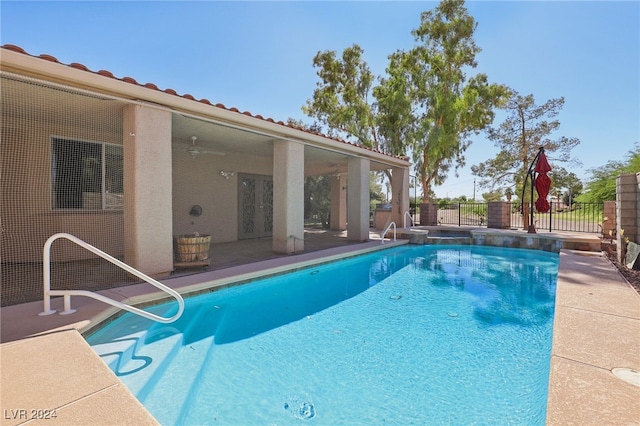 view of pool with a patio