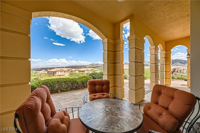 view of patio with outdoor dining space