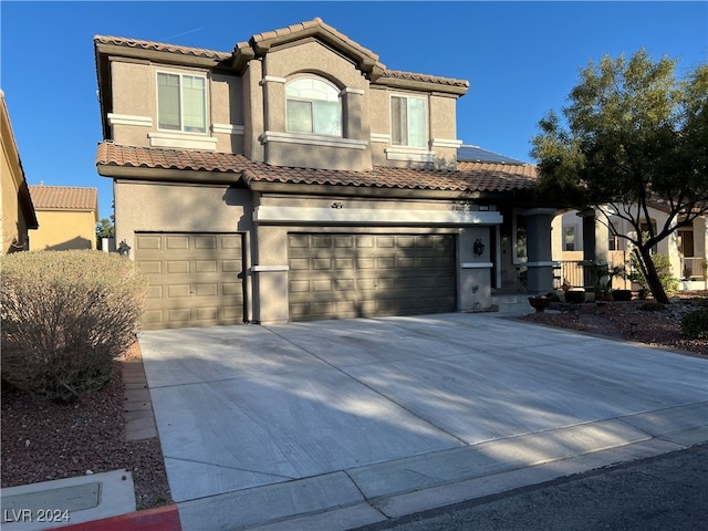 view of front of house featuring a garage