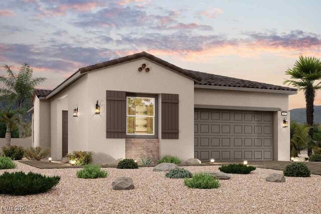 view of front of home featuring a garage