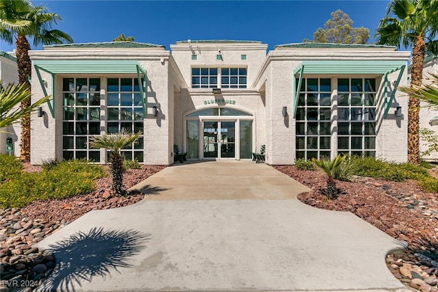 view of front of property with french doors