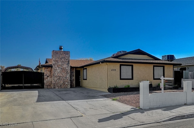 view of front of home