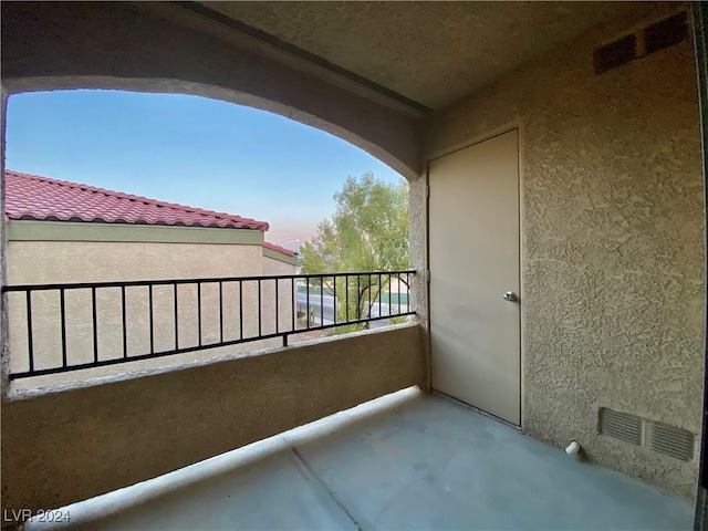 view of balcony