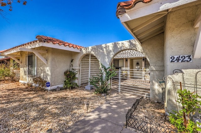 view of entrance to property
