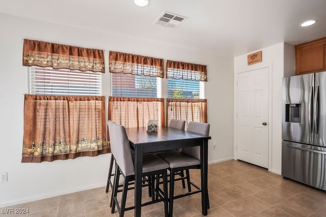 view of dining room