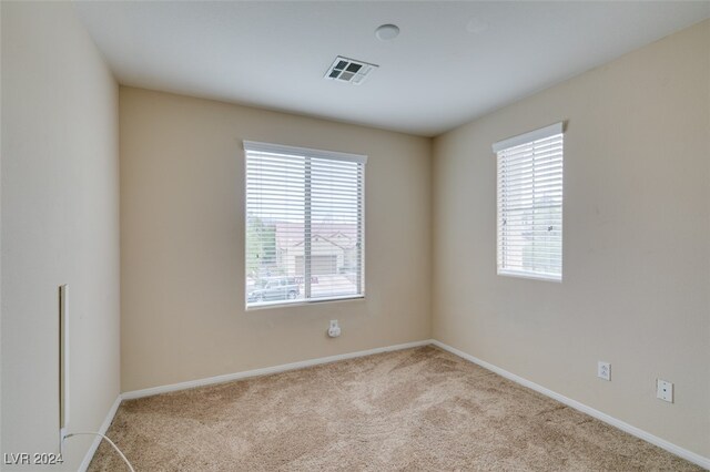 view of carpeted empty room