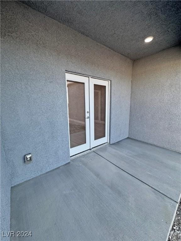 view of patio / terrace featuring french doors