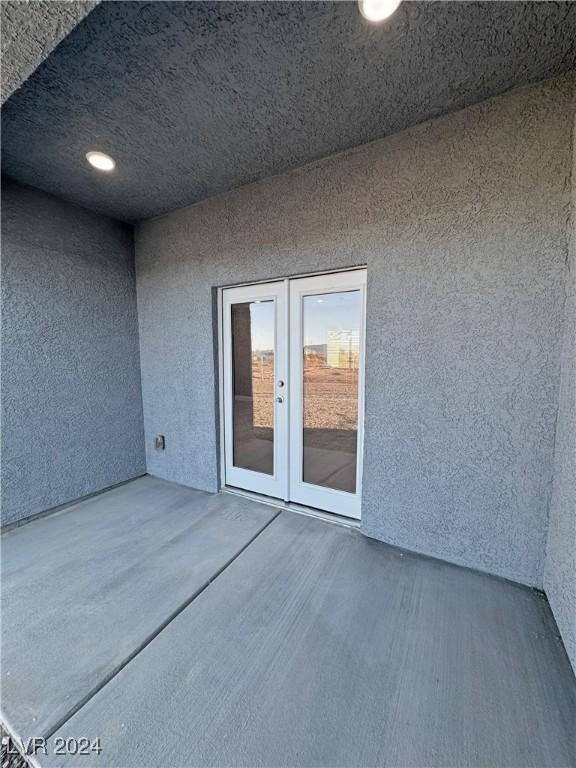 view of patio with french doors