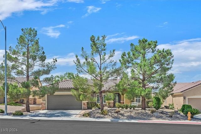 view of front of house featuring a garage