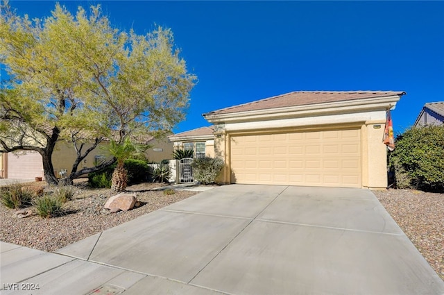 ranch-style house with a garage