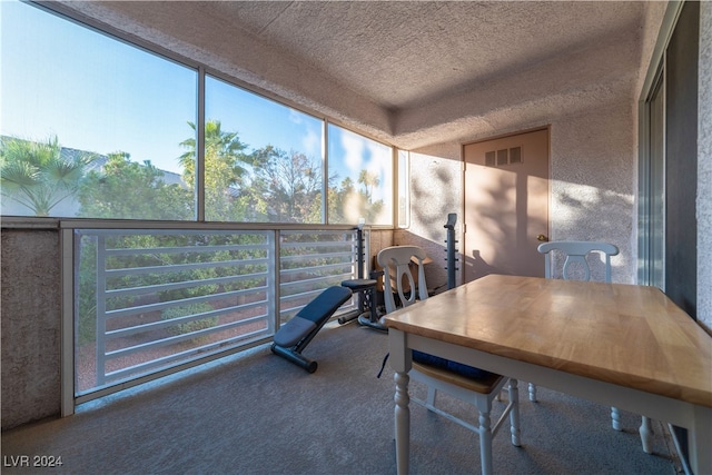 view of sunroom