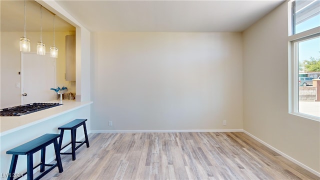 dining room featuring light wood-type flooring