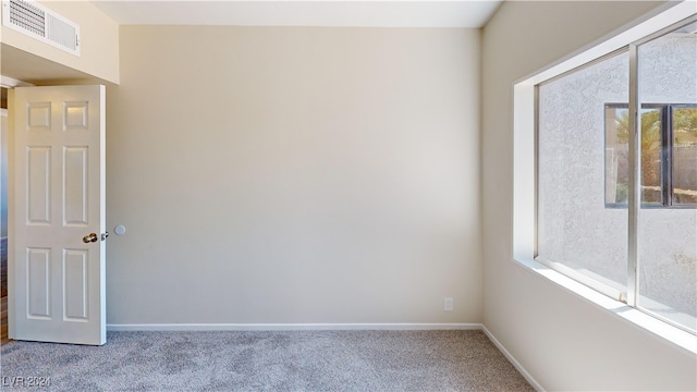 view of carpeted empty room