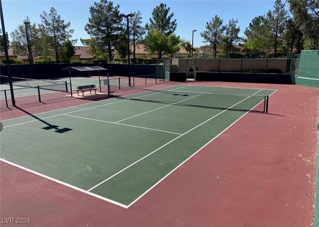 view of tennis court