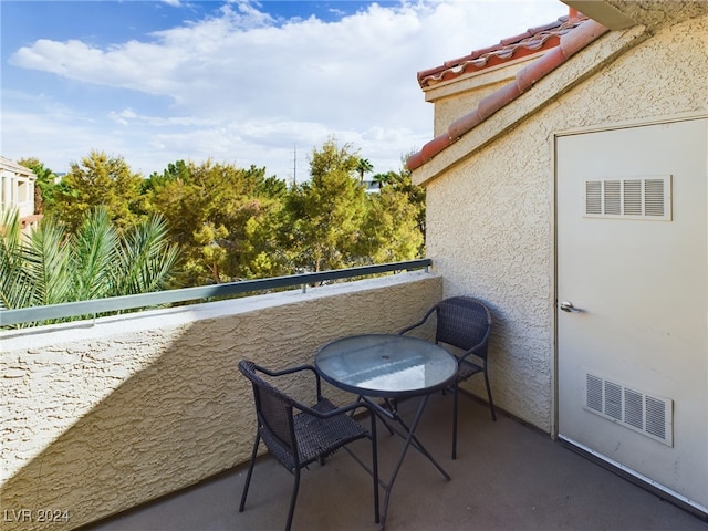 view of balcony