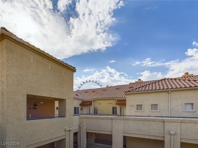 exterior space with a balcony