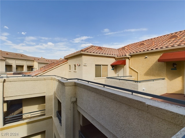 view of balcony