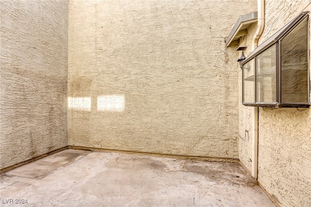 interior space featuring concrete floors