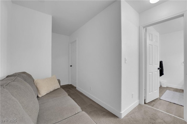 living room featuring carpet floors