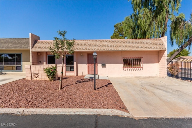 view of ranch-style home