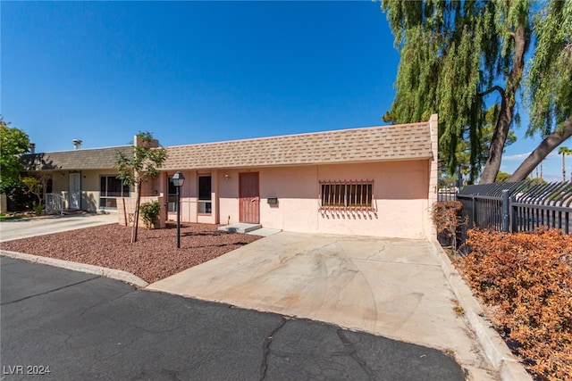 view of ranch-style home