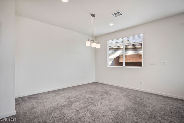 view of carpeted empty room