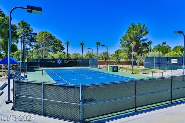 view of sport court