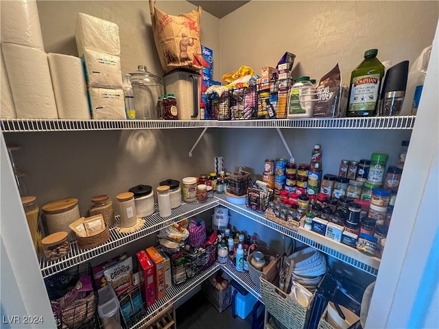 view of pantry